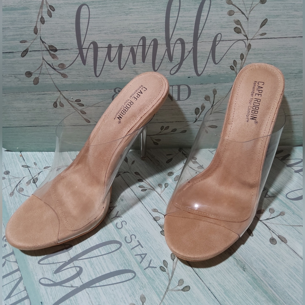 Cape Robbin Open Toe Heels Size 8.5